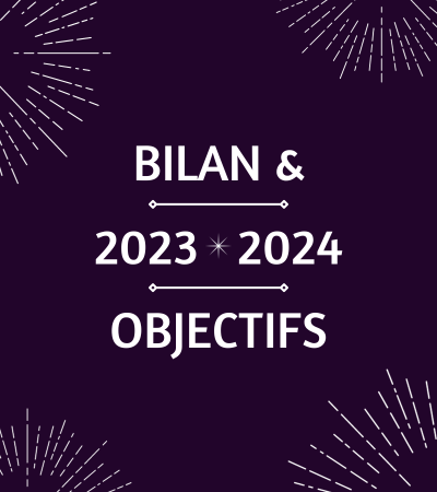 Bilan 2023 et objectifs 2024 (créé sur Canva)